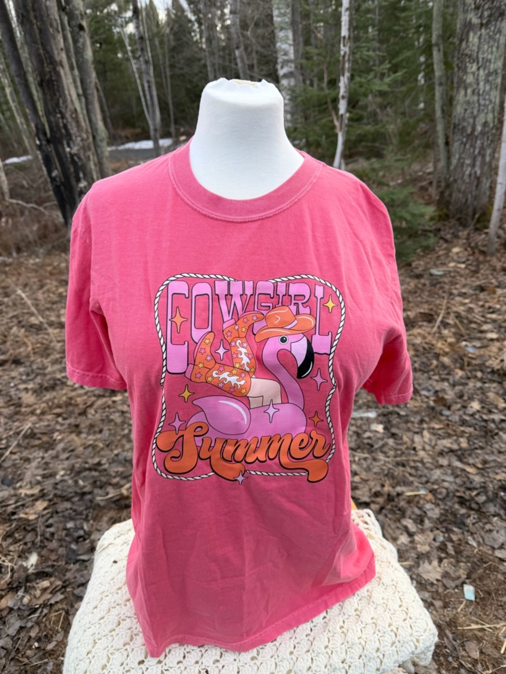 Pink "Cowgirl Summer" Graphic T-Shirt